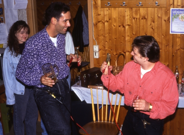 Meisterfeier 1992: Gerhard und Christian