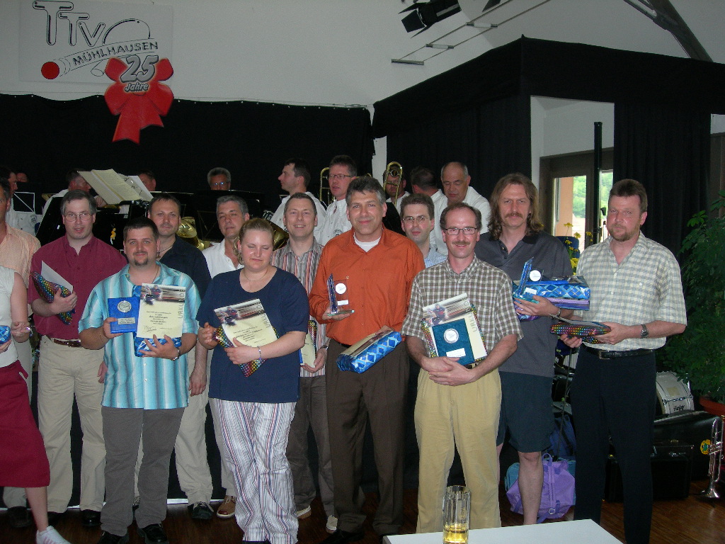 Jubilum 2005: Ehrung der verdienten Mitglieder