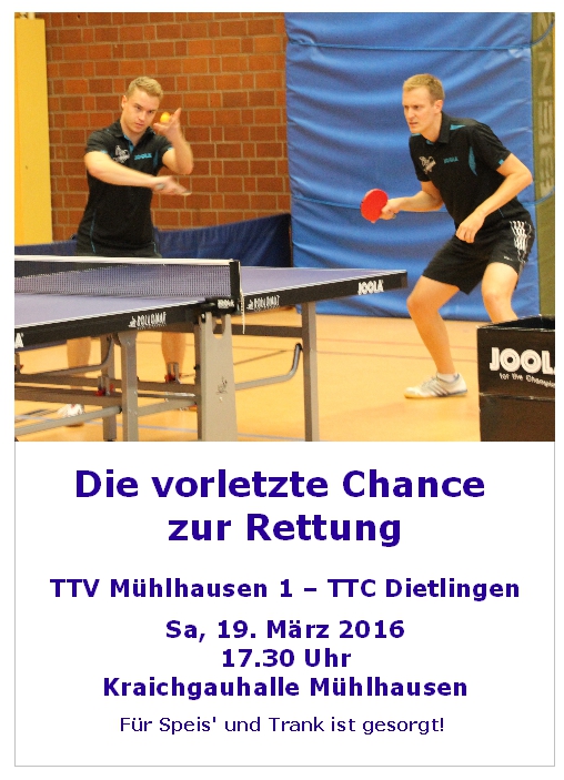 Mhlhausen gegen Dietlingen am Samstag