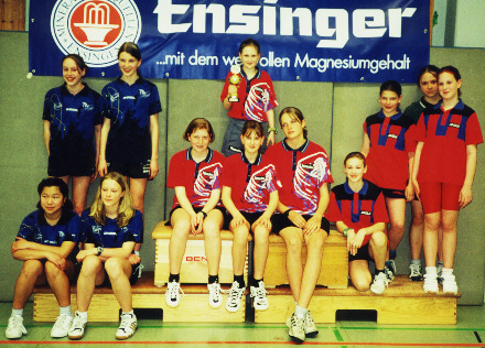 Siegerehrung bei den badischen Mannschaftsmeisterschaften - Schülerinnen
