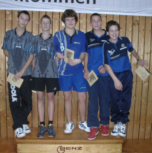 Siegerehrung Jungen-Doppel