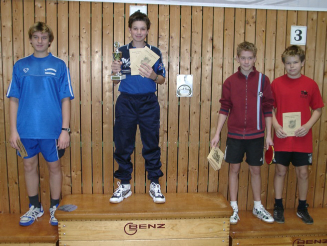 Siegerehrung Schüler-A Einzel