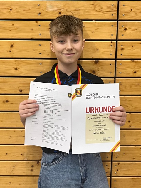 Johannes bei der Regionsrangliste