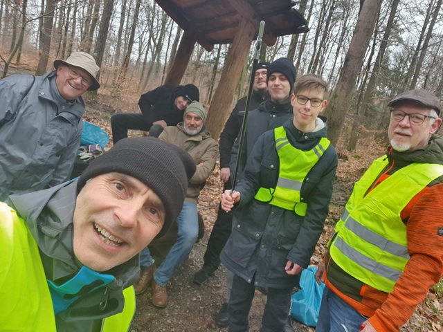 TTV-Mitglieder bei der Gemeindeputzaktion