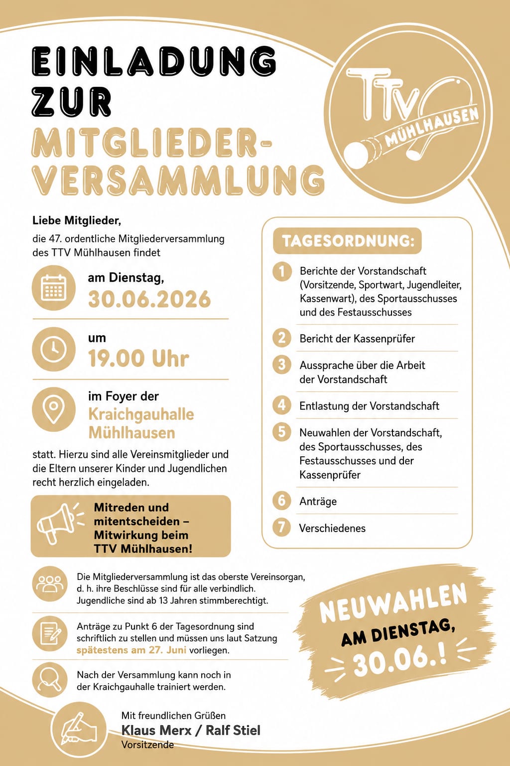 Mitreden und Mitentscheiden am 30.06.