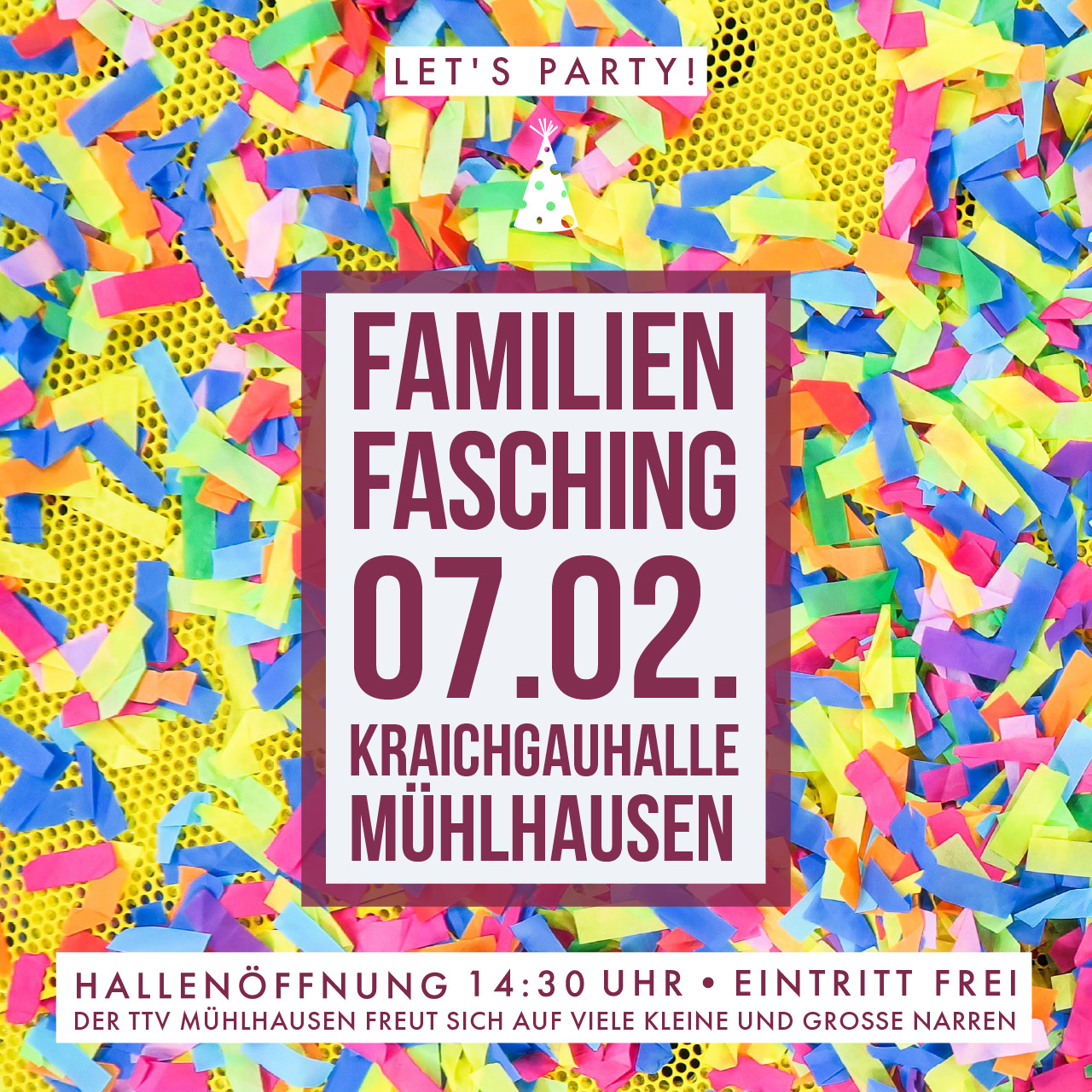 Kinder- und Familienfasching am Sa, 7. Februar