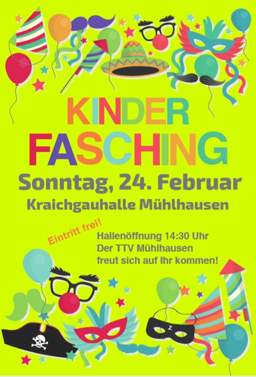 Kinderfaschingsball am 24. Februar