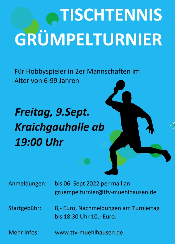 Einladung zum Grmpelturnier am 9. September